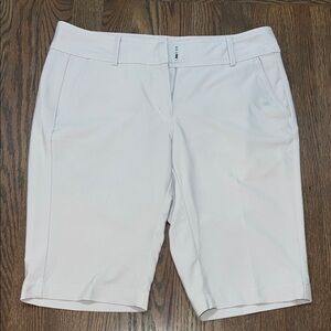 Light gray golf shorts